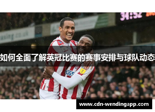 如何全面了解英冠比赛的赛事安排与球队动态