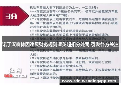 诺丁汉森林因违反财务规则遭英超扣分处罚 引发各方关注